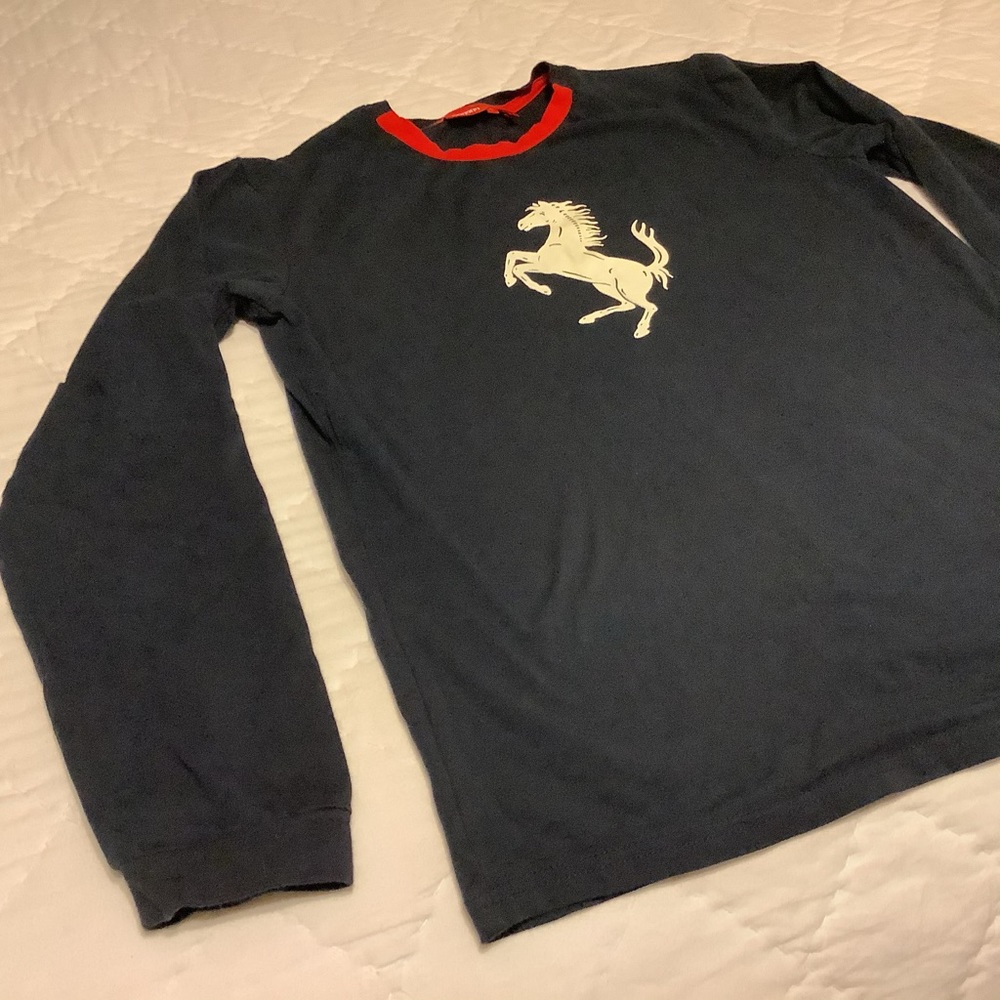 Ferrari Long Sleeve cotton T Shirt